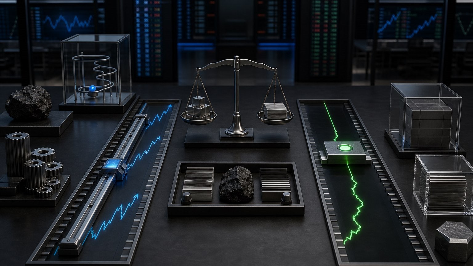 Side-by-side futures funding paths with moving and fixed drawdown thresholds